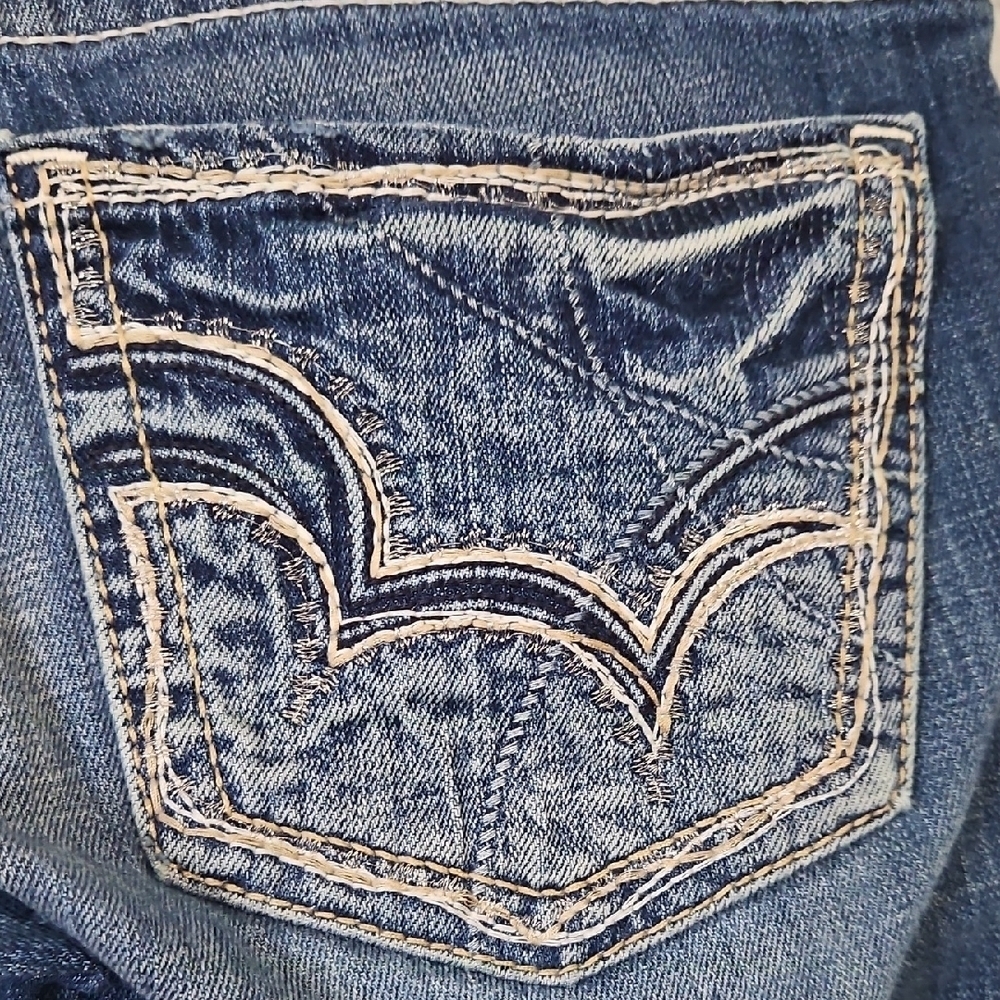 Big Star Women's Casey K Low Rise Blue Straight Leg Jeans - Picture 7 of 9
